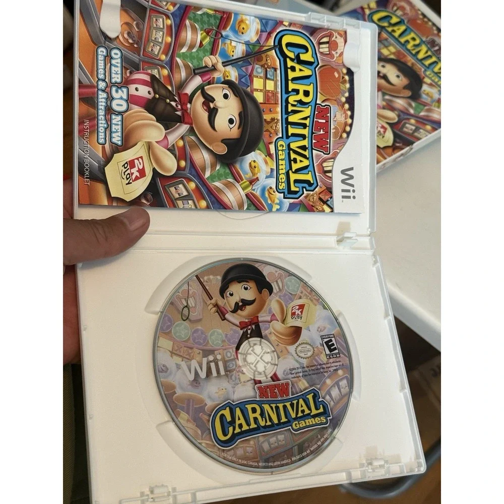 Nintendo Wii Games , Lot Of 5 Carnival Games , Big Brain Academy